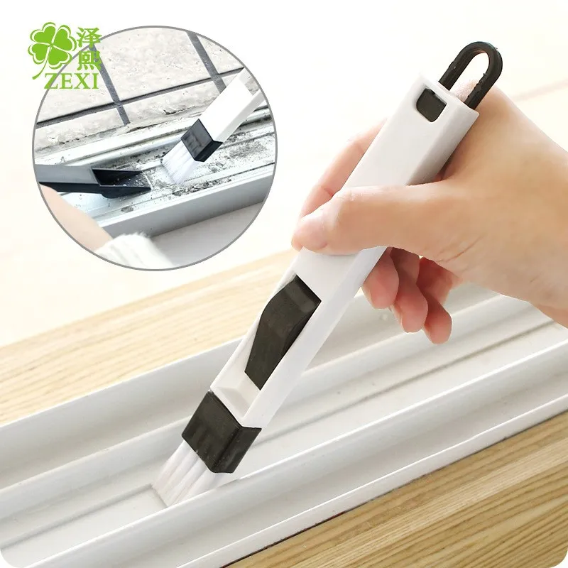 2 в 1 чистящая щетка и совок для окон углубление паз очиститель экраны клавиатура