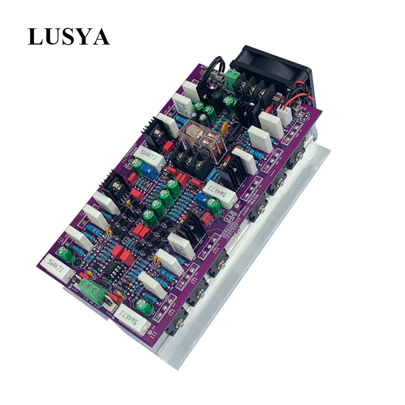 Обновленная версия Lusya 600 Вт * 2 высокомощный усилитель звука стерео двухканальный