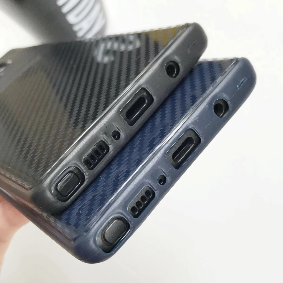 Матовая ТПУ Броня углеродного волокна чехол для телефона samsung Galaxy Note 9 8 S9 S8 S7 край