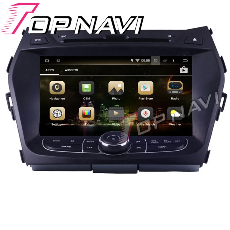 TOPNAVI 8'' Octa Core Android 8.0 Car GPS Navigation for Hyundai ix45 2013- Autoradio Multimedia Audio DVD Player 2 Din Stereo |