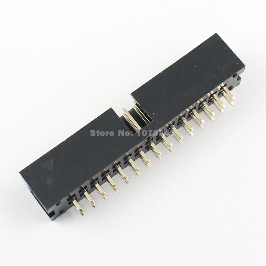 10 шт. 2 54 мм 2x15 Pin 30 прямой мужской окутанный PCB Заголовка коробки разъем IDC|socket