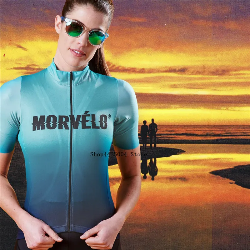 Morvelo/ г. женская летняя футболка для девочек с коротким рукавом для велоспорта, велосипедная футболка для езды на велосипеде, MTB, для занятий спортом на открытом воздухе, Ropa ciclismo, одежда