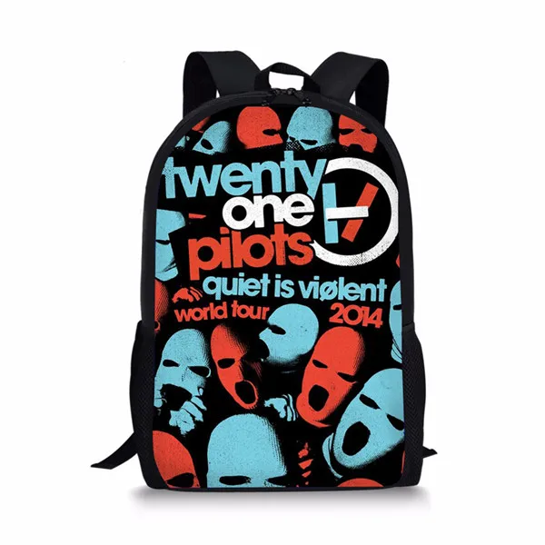 THIKIN Twenty One Pilots печать детская школьная сумка подростковая обувь для девочек мальчиков Bagpack детские школьные сумки рюкзак путешествия для мужчин - Цвет: L3081C