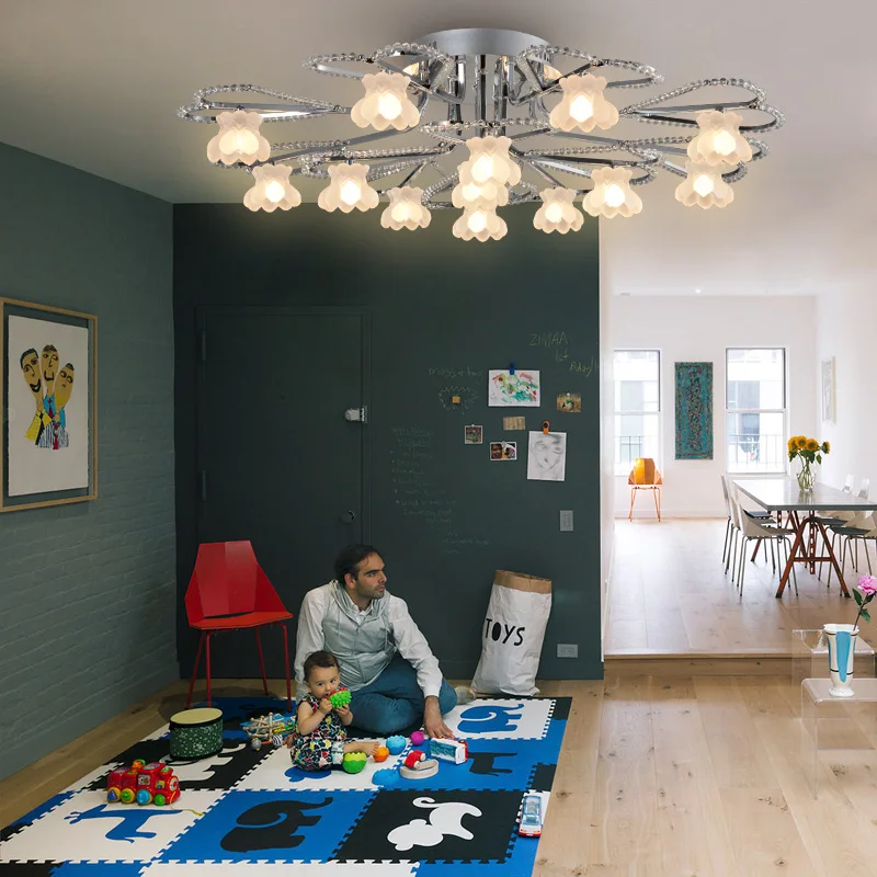 Европейский стиль лампа для спальни современный минималистичный светодиодный