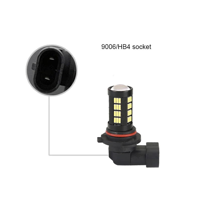 BOAOSI 2x9006 HB4 светодиодный canbus 4014SMD лампы с зеркальным отражателем дизайн для