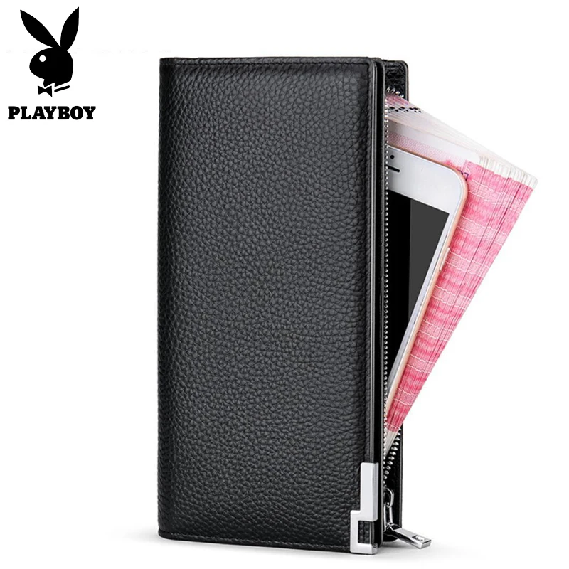 Playboy моды клатч мужской кошелек Для мужчин Женские Кошельки браслет Сумки