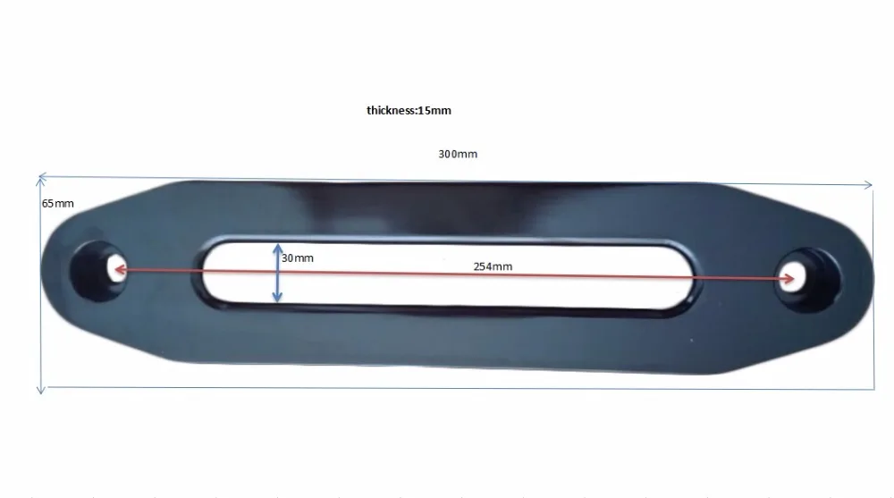 

10" Black Hawse Fairlead for Synthetic Winch Rope,universal aluminum hawse fairlead black,UTV Fairlead Spool