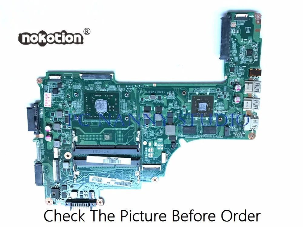 

PCNANNY для ноутбука Toshiba Φ, материнская плата ноутбука DA0BLTMB8F0 A000391520 DDR3, протестированная Материнская плата ноутбука