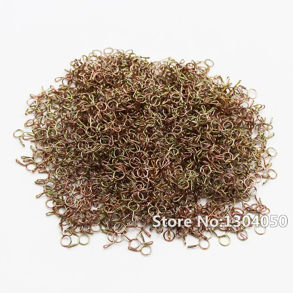 1000 шт. мотоцикл Лодка квадроцикл скутер 7 мм топливный шланг пружинный зажим