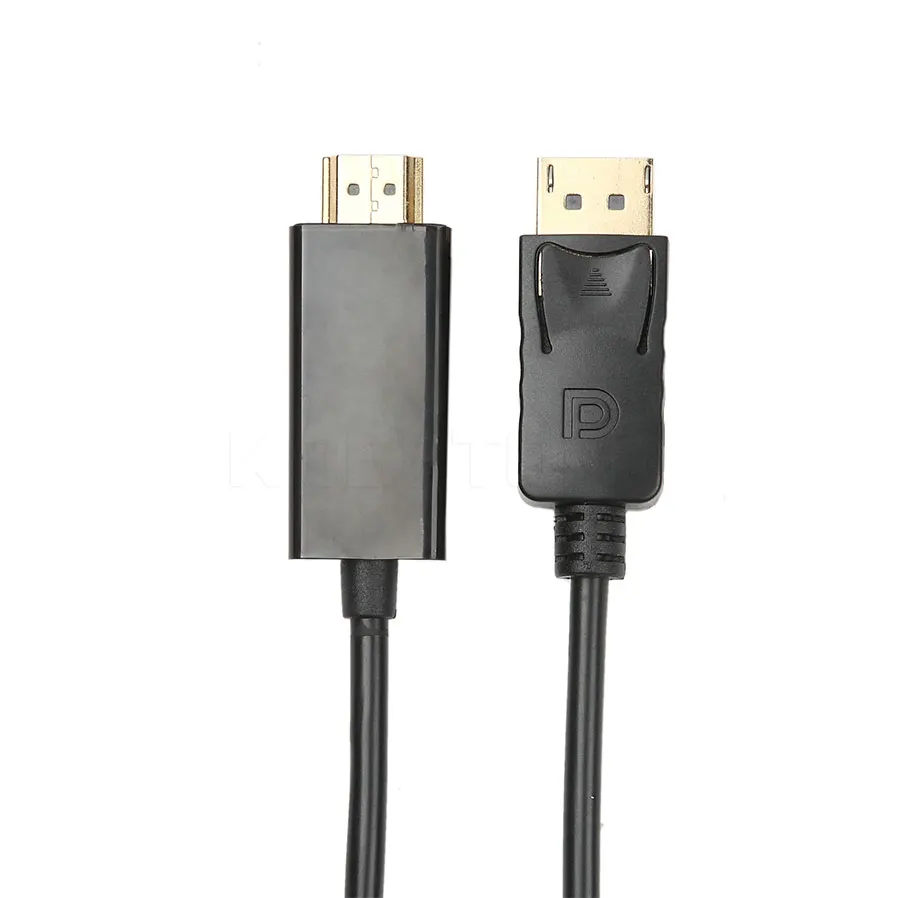 Kebidu 1 8 м порт дисплея вилка DP к HDMI совместимый штекер Кабель адаптер конвертер OD 5 0