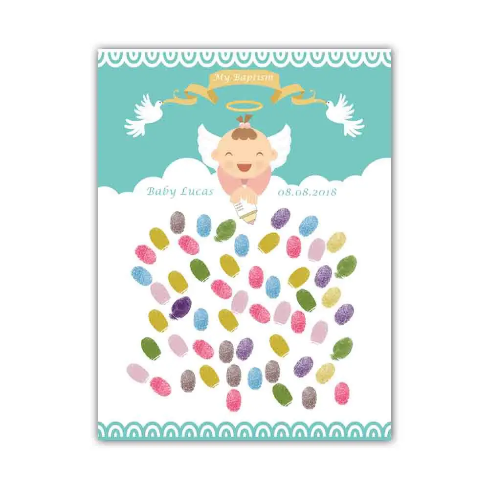 1 Набор по индивидуальному заказу для детей подарок дерево с отпечатками пальцев