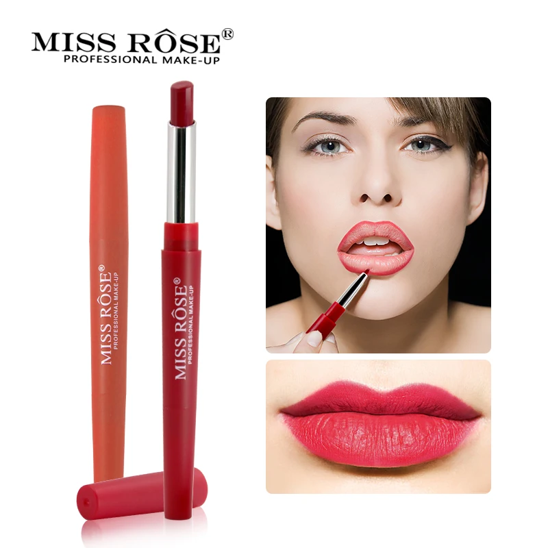 MISS ROSE 14 цветов двухсторонние помады стойкий Lipliner водостойкий Profissional увлажняющий
