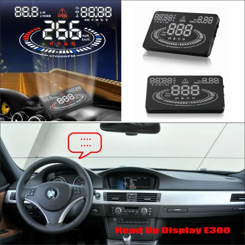 Car HUD Head Up Display For BMW X5 / X6 E53 E70 Auto Electronic Accessories OBD2 Windshield Speed Projector Security Alarm