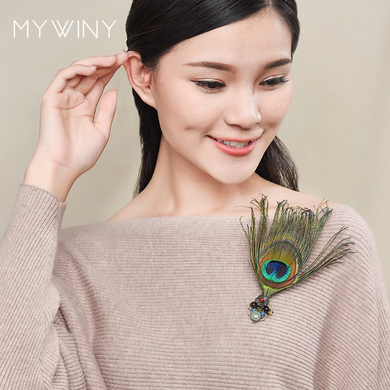 MYWINY ручной работы Элегантная Брошь-булавка, этническая Ювелирное Украшение из перламутровых раковин цветы брошь, камень авантюрин Винтаж брошь подарок