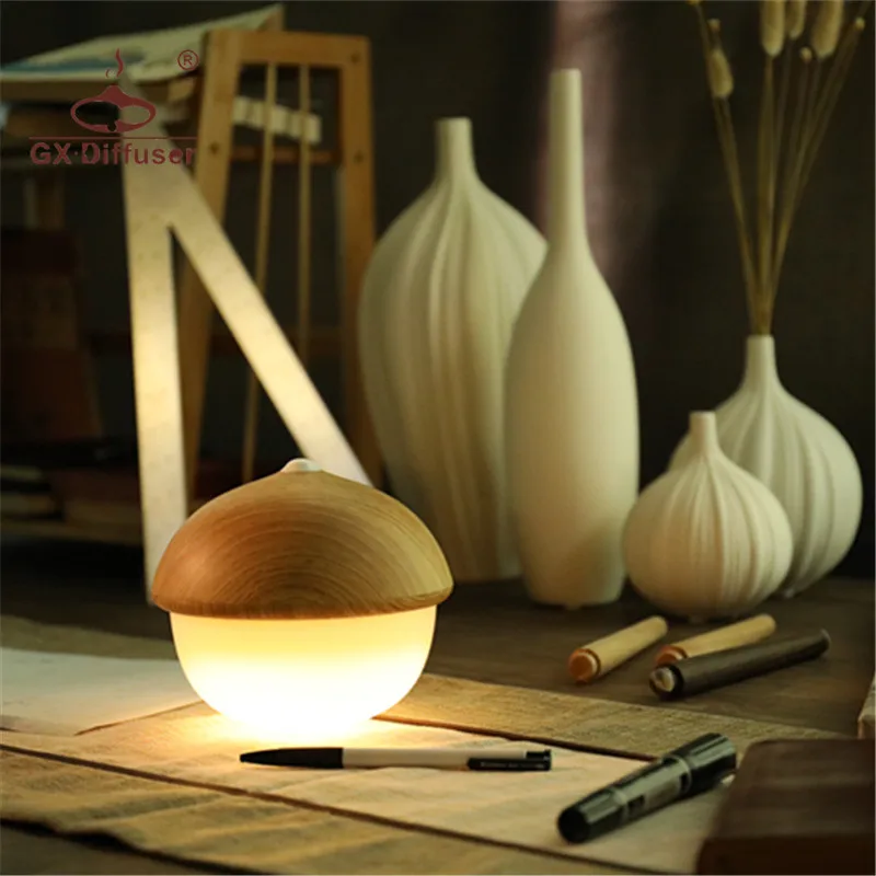 GX. Diffuser новая форма гайки USB Перезаряжаемый светодиодный ночник сенсорный для