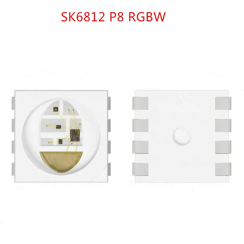 2K 12 В постоянного тока SK6812 P8 светодиодный чип RGBW адресный цифровой 5050 RGB