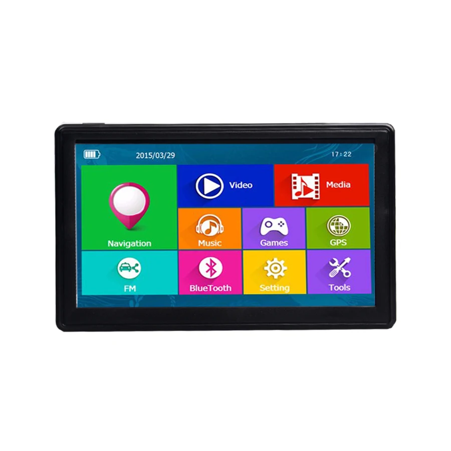 Anfilite 7 дюймов емкостный экран 800*480 грузовик 3D DDR3 256 м 8 ГБ gps навигация Bluetooth AVIN 800 МГц wince CE 6,0 Автомобильный навигатор