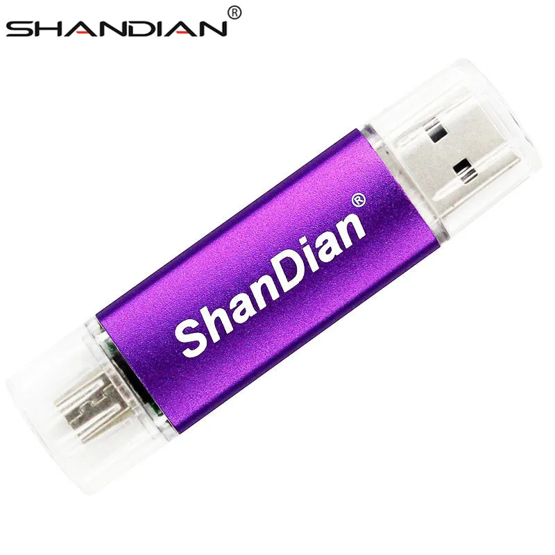 SHANDIAN двойное использование Android OTG USB флэш накопитель Pen Drive 4 ГБ 8 16 32 2 0 Флешка флеш