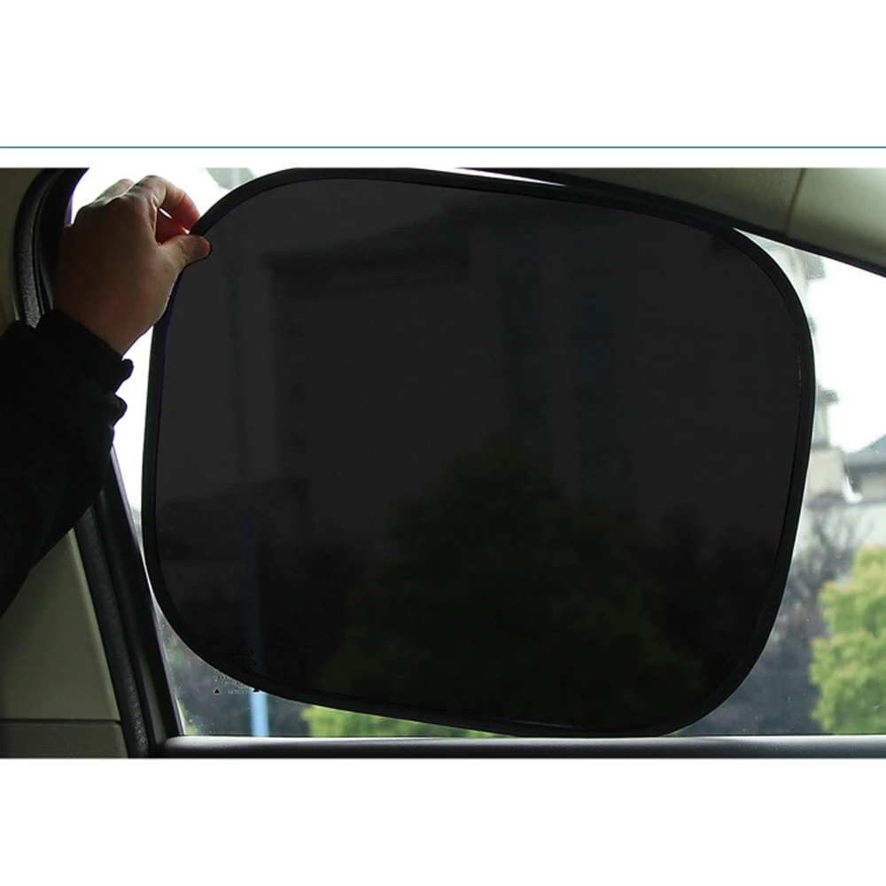 2 Pcs Car Window Foldable Sunshade Cover Windshield Visor Shield Screen Sun shade Foils Solar Front Back Protect | Автомобили и