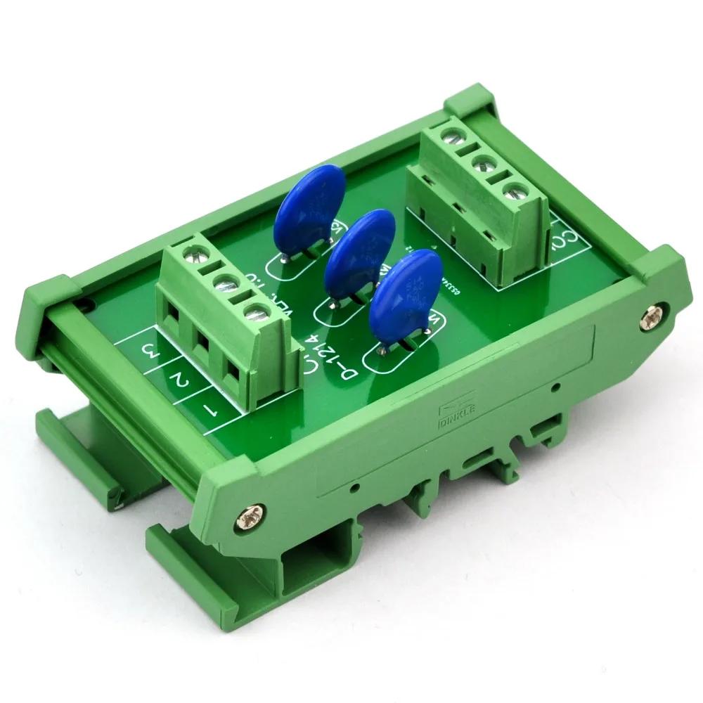 3 Каналы общий DIN Rail 30V SIOV Варистор Защита от перенапряжения ОПН модуль.|Резисторы|