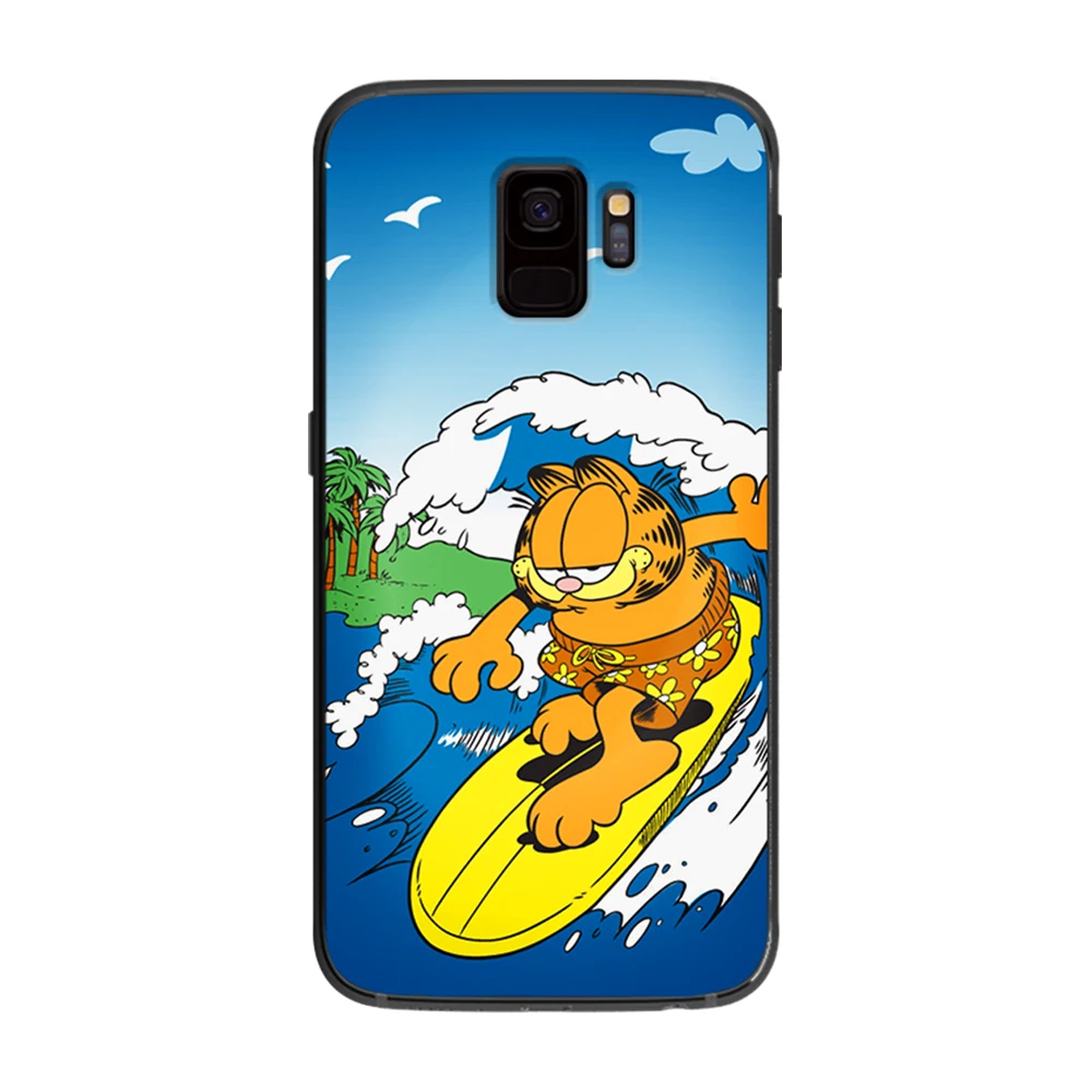 Мягкий чехол для телефона с мультяшным животным гарфилдом и милым котом Samsung Galaxy