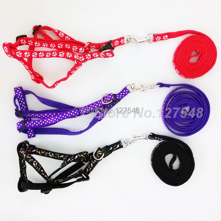 Симпатичные полиэфирные волокна Шаг в Собаки домашнее животное прогулки жгут