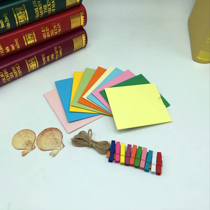 10 шт. бумажная коробка крафт бумага или цветная рамка для фото 4 дюймов настенная