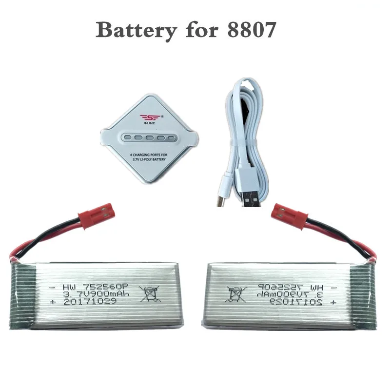 3 7 V 900mah lipo батарея для 8807 8807w A6 A6W Rc Quadcopter запасные части 5in1 баланс зарядное