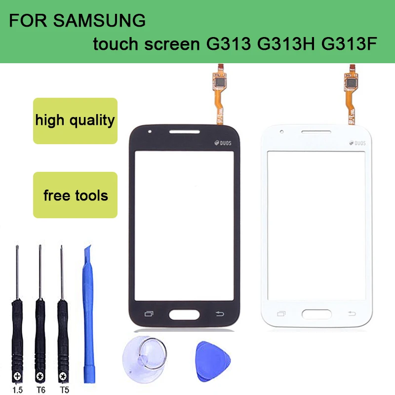 SZHAIYU сенсорный экран стекло дигитайзер панель для Samsung Galaxy G313 G313H G313F + наклейка