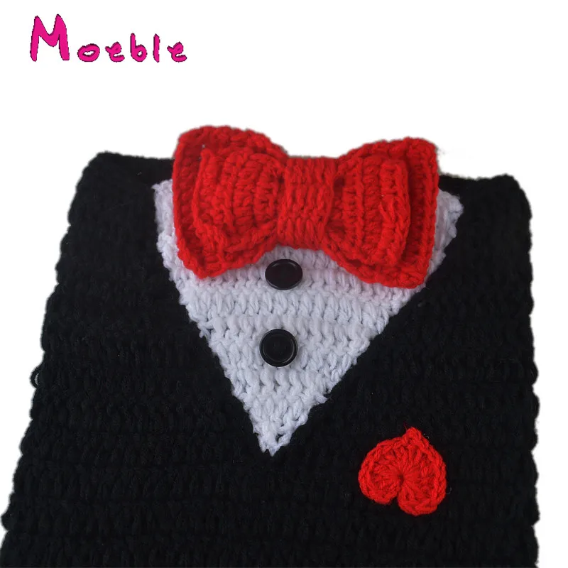 Спальный мешок для новорожденных вязаный кокон с бантом черного цвета спальный