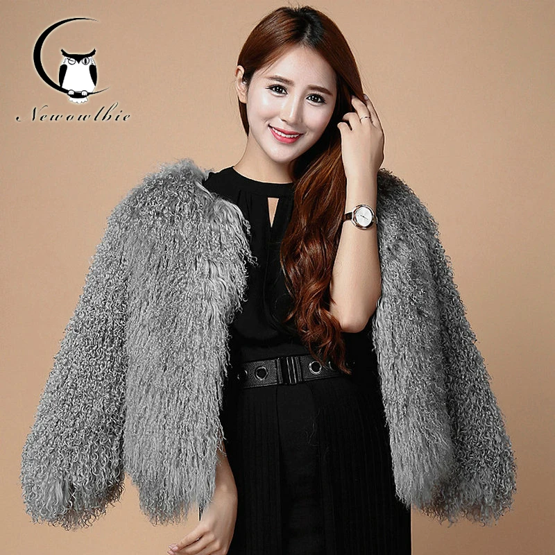 

New Style Female Fur Wool Clothes Winter Coats Women Mongolia Sheep Fur Coat Luxury Warm Nature Fur Coat Can Be Customized