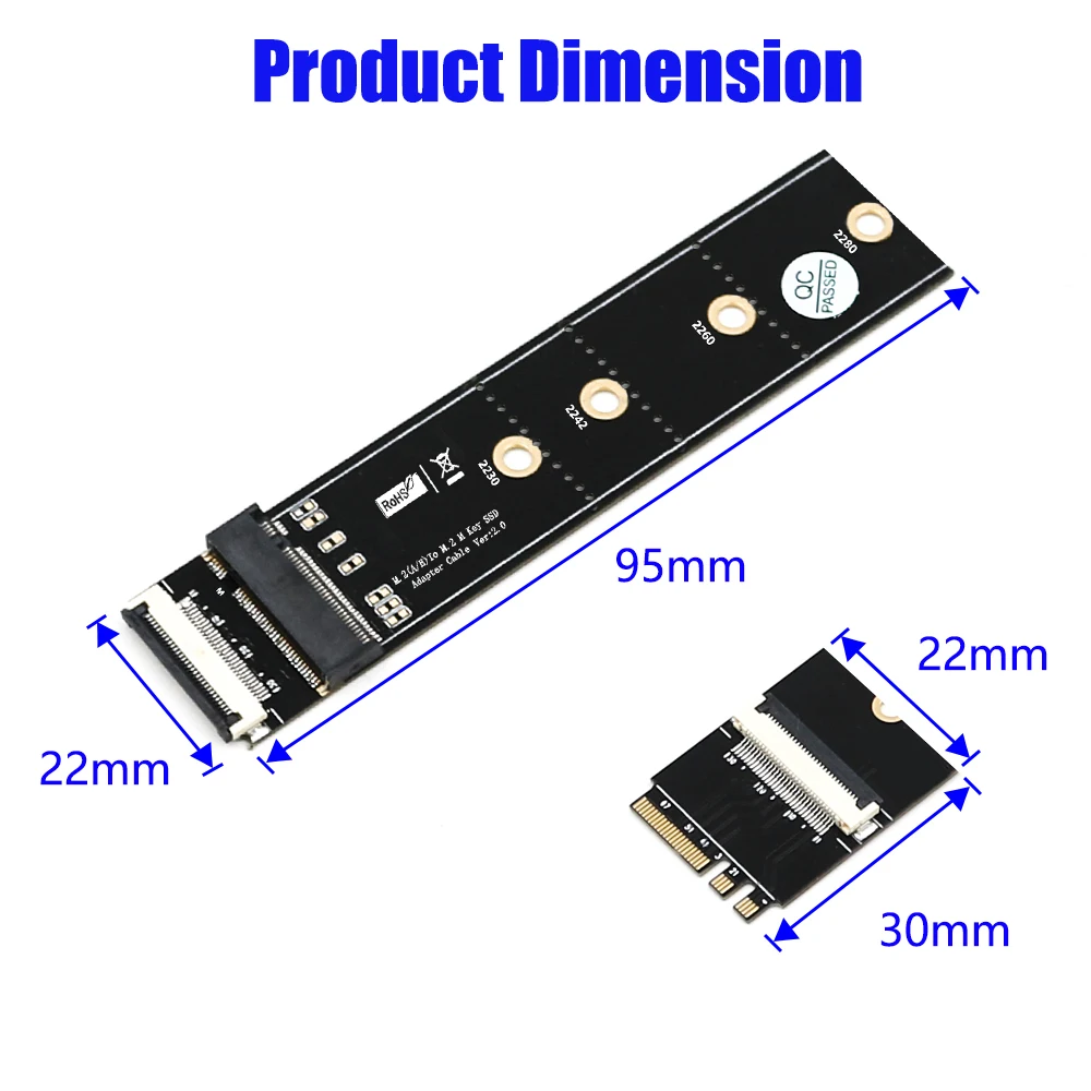 SP NGFF M.2 ключ от M к Key A + E Удлинительный кабель адаптер карта для ноутбука SSD