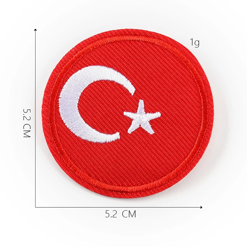 1-PCS-P-95 1 шт., круглые нашивки с национальным флагом для одежды в полоску, наклейки для одежды по всему миру, наклейки с железной аппликацией, значки с вышивкой@ P - Цвет: 1-PCS-P-95