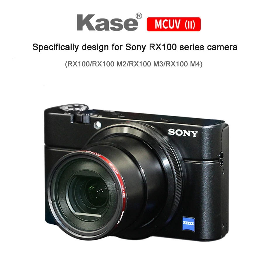 Ультратонкий защитный фильтр Kase для объектива Sony RX100/RX100 M2/RX100 M3/RX100 M4 | Электроника