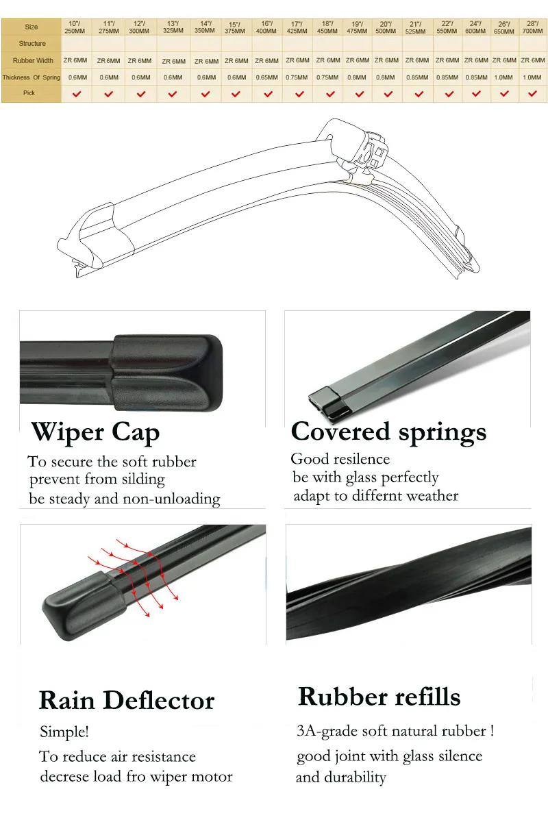 Стеклоочиститель Erick's LHD, передние и задние щетки стеклоочистителя, набор для Audi A4 B6 B7 Estate Avant 2004-2008, лобовое стекло 2"+ 22"+ 13"