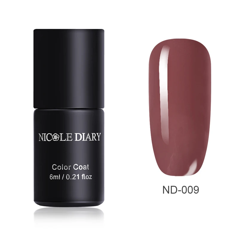 Red ND-009 NICOLE дневник одношаговый лак для ногтей УФ-гель серый красный серия блеск замочить от гель-лака нет необходимости базовое верхнее покрытие ногтей DIY - Цвет: Red ND-009
