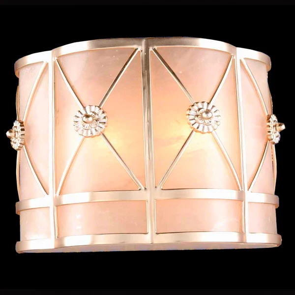 Испанский Мрамор Ручной Старинные Настенные Светильники Круглый Абажур Лофт