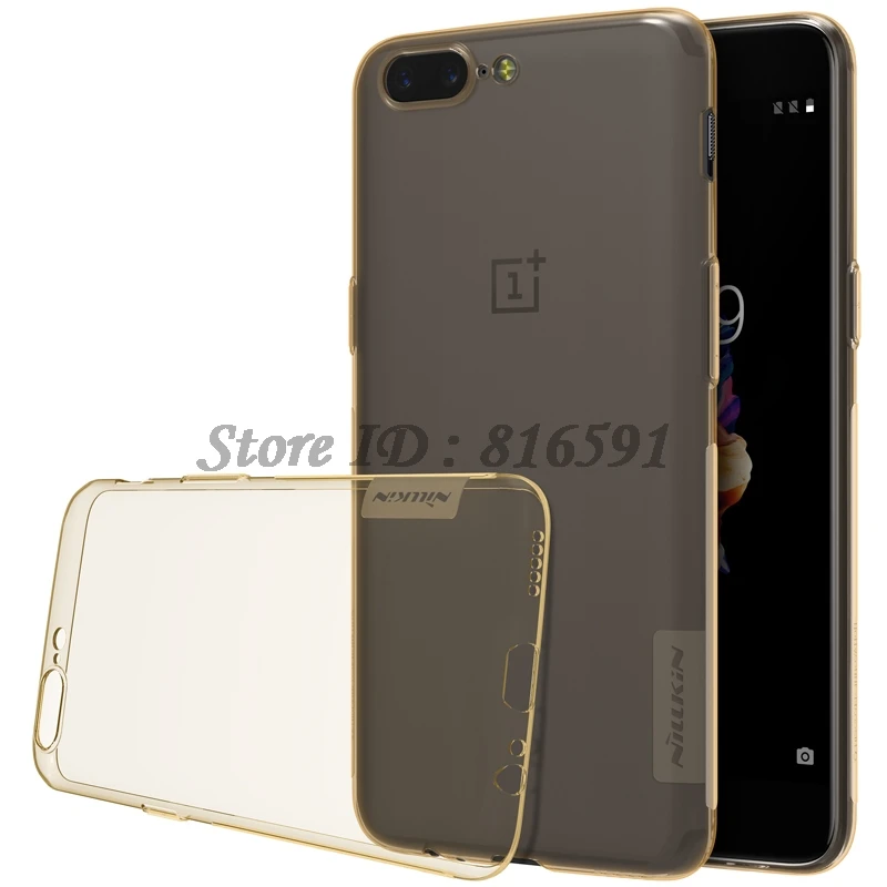 Чехол для OnePlus 5 чехол Nillkin из ТПУ серии Nature прозрачный мягкий силиконовая задняя