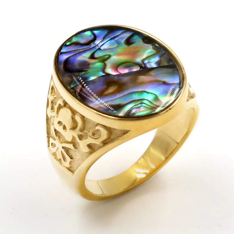 

New magic color men's stainless steel fashion ring free shipping