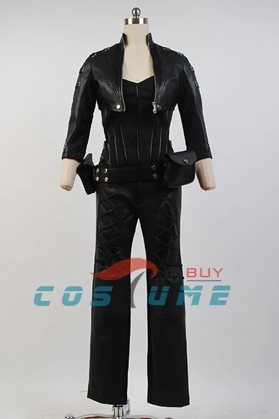 Зеленая Стрела Черная канарейка Sara Lance косплей костюмы для женщин Pleather куртка брюки одежда, костюм на Хеллоуин