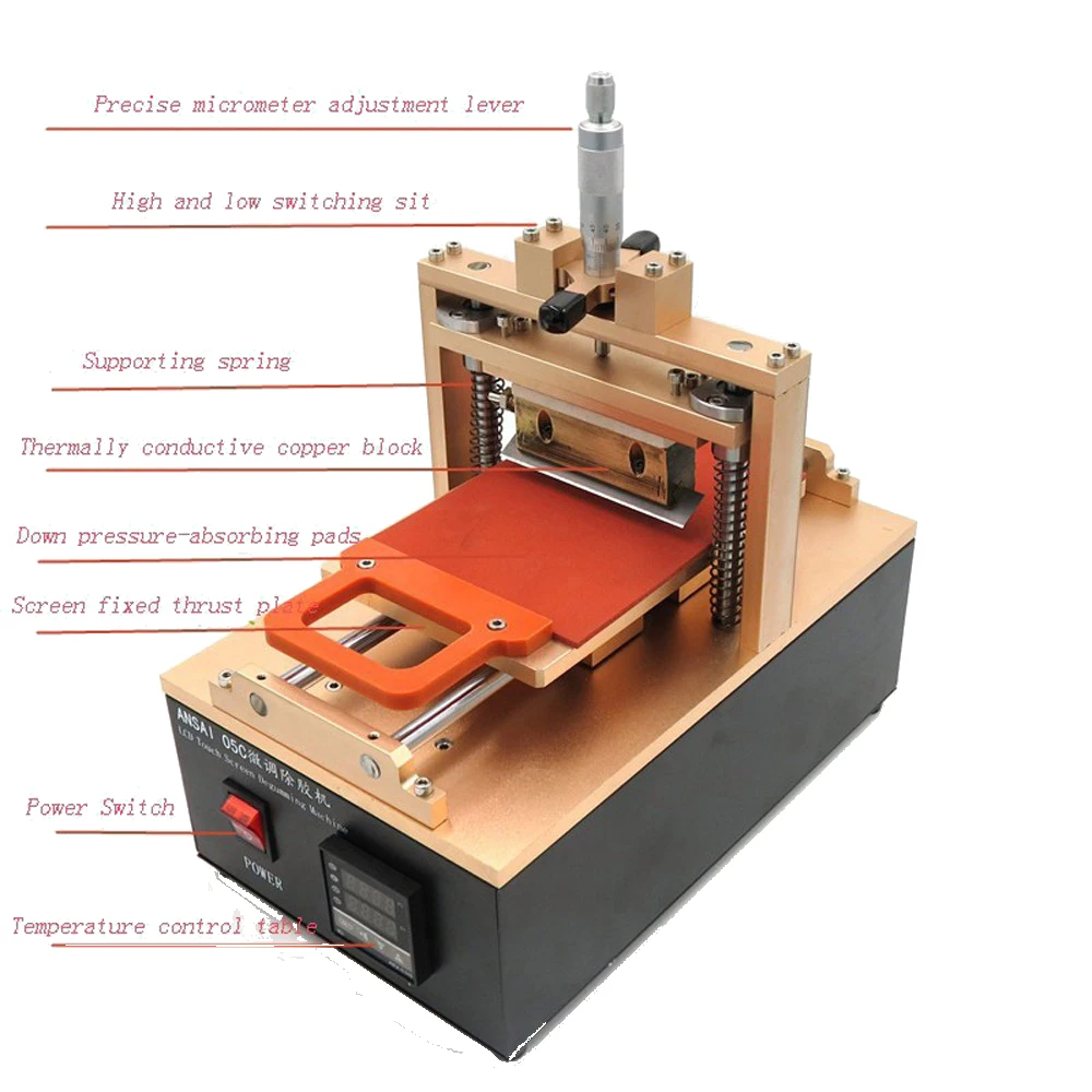 Высокоточный LOCA УФ клей поляризационный Съемник пленки машина ЖК дисплей
