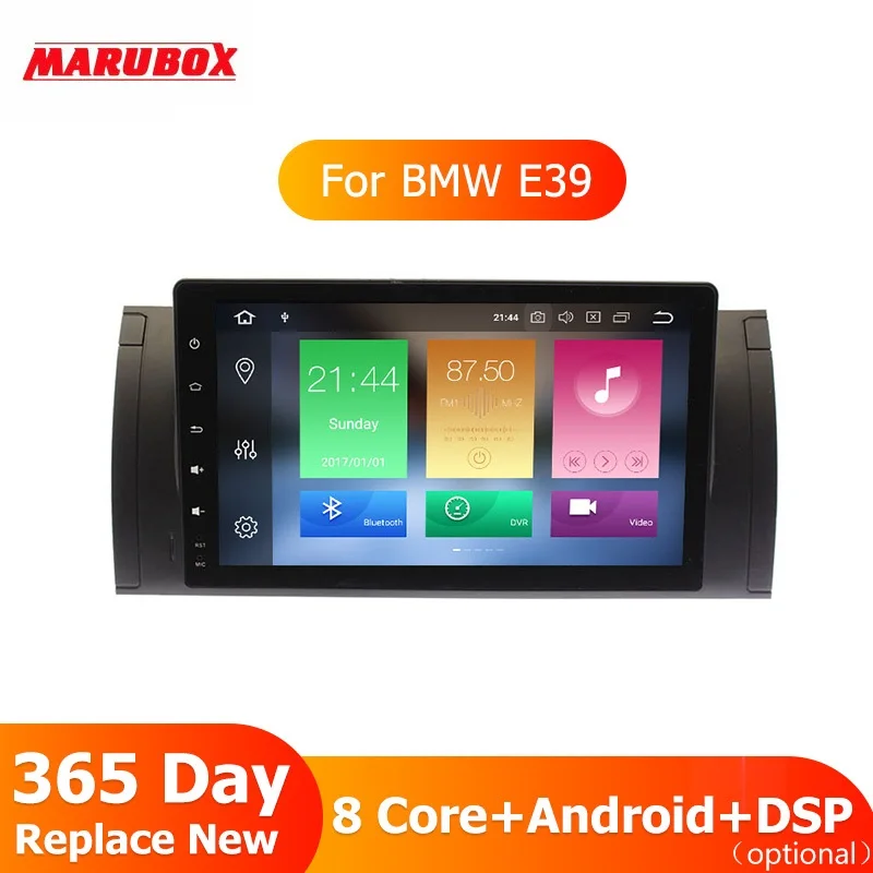 Marubox 1Din головное устройство для BMW E39 Android 9 0 Octa Core 4 Гб Оперативная память E53 E38 X5