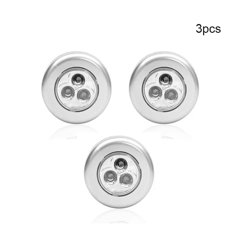 LEDD142-3pcs 3 светодиодный Ночной светильник, магнитный беспроводной детектор, настенный светильник, инфракрасный Pat светильник, Автоматическое включение/выключение шкафа, лестничный светильник - Цвет абажура: LEDD142-3pcs