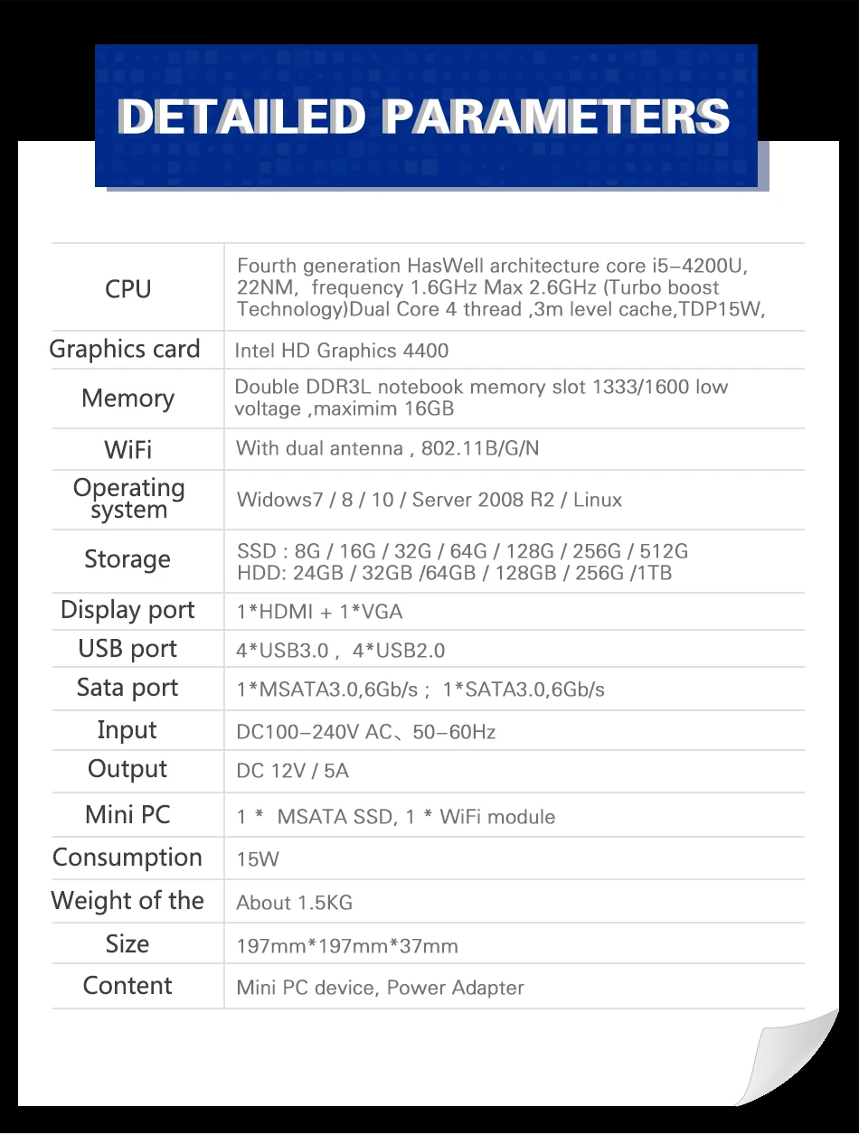 MSECORE Intel I5 4200U безвентиляторный мини-ПК Windows 10 NUC HTPC неттоп barebone система linux игра настольный компьютер HD4400 300M WiFi
