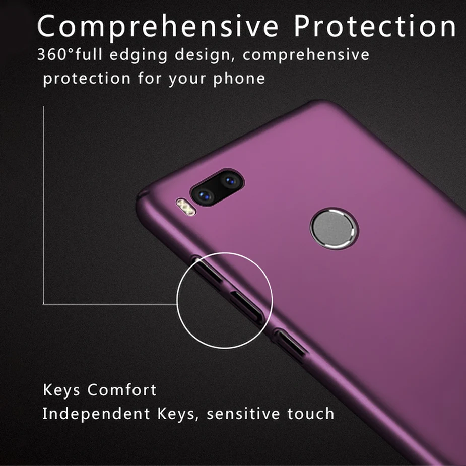 Чехол для Xiaomi Mi 5X Mi5X матовый жесткий пластиковый защитный чехол A1 MiA1 сверхтонкий