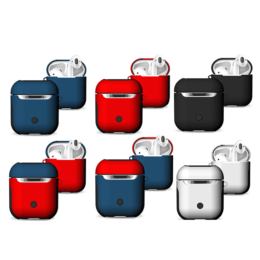 Ударопрочный чехол для Apple AirPods защитный силиконовый зарядное устройство