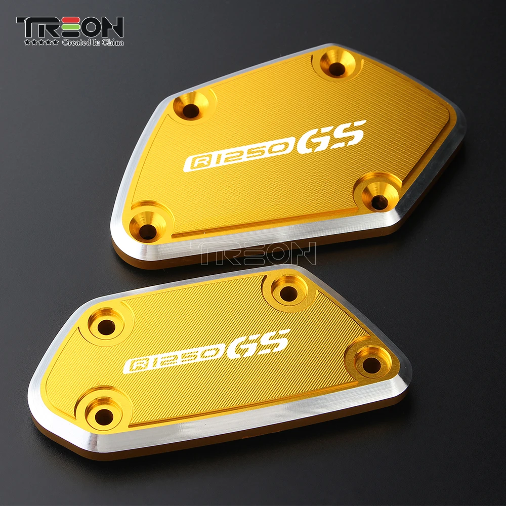 

For BMW R1250GS R 1250GS R1250 GS Motorcycle CNC Aluminum Front Brake Clutch Fluid Reservoir Cap Tank Cover With logo R1250GS
