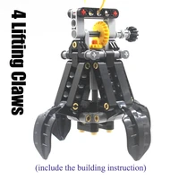 building blocks moc technical parts technical 4 lifting claws of the crawler crane compatible with lego for kids boys toy