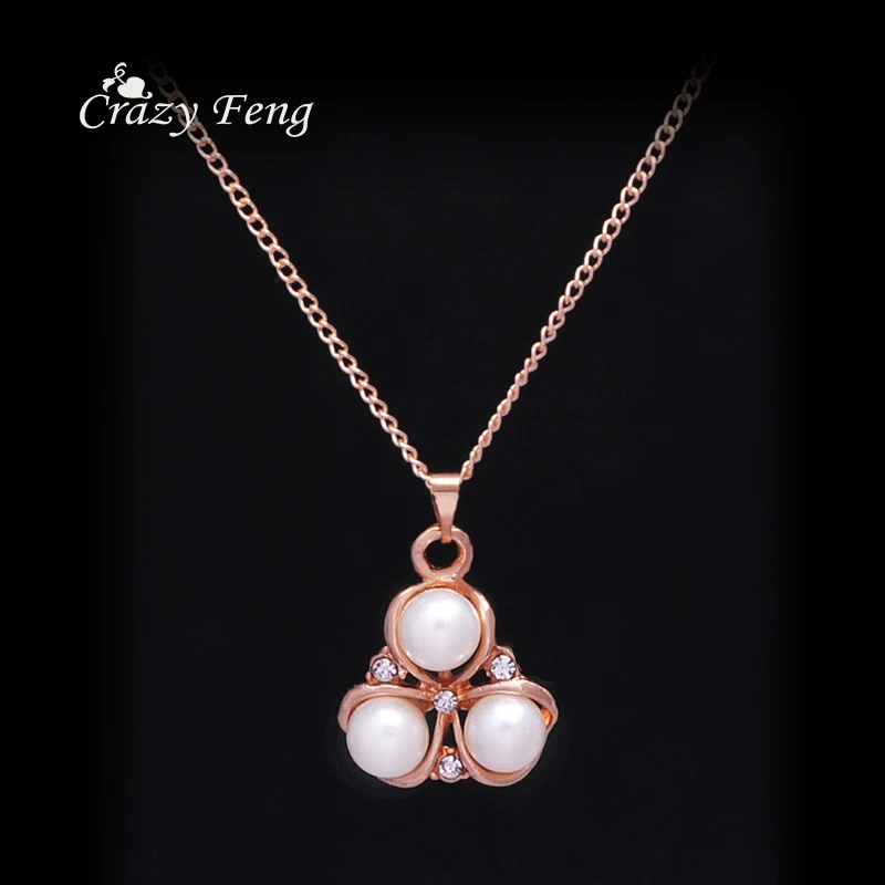 Серьги подвески в форме цветов набор ювелирных изделий золотого цвета ожерелье