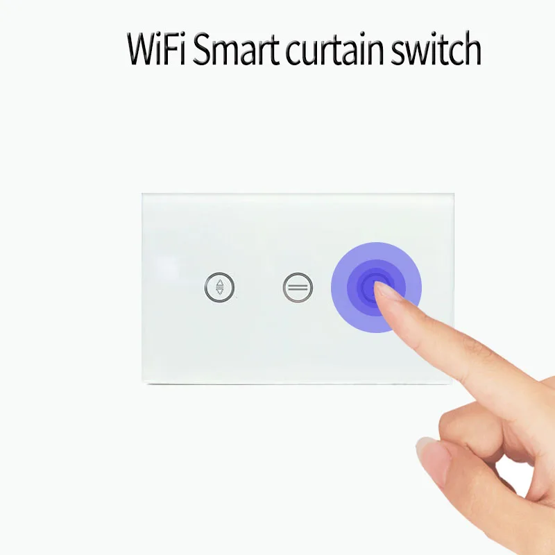 Wi Fi переключатель занавески Американская версия стеклянная панель умное